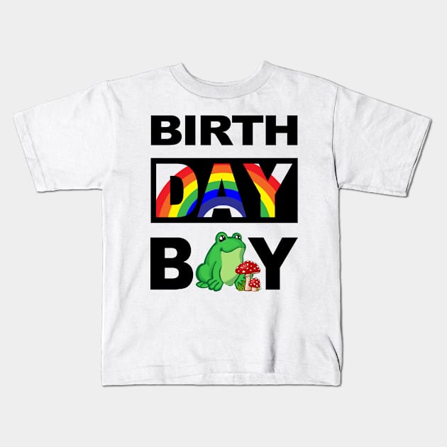 Birth Day Boy Kids T-Shirt by cerylela34